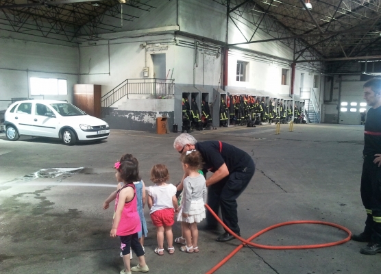 Visita a los bomberos